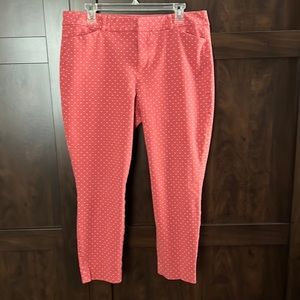 Old Navy Size 14  Coral, Pixie High Rise Bottoms